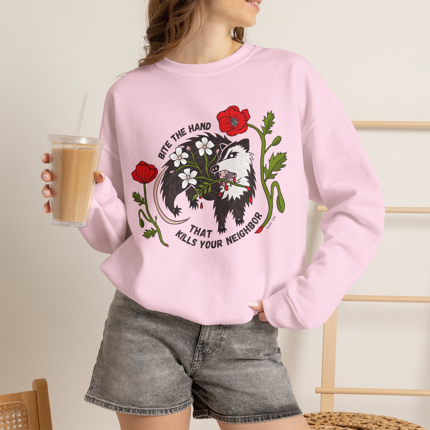 Bite the Hand Crewneck Sweatshirt