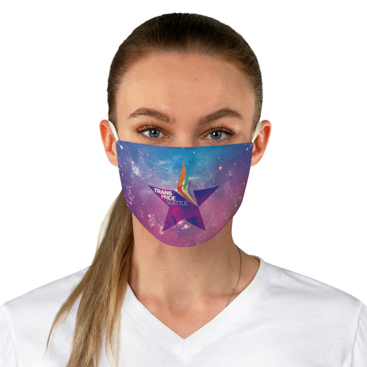 Trans Pride Galaxy Fabric Face Mask - Colorful Protection for LGBTQ+ Celebrations