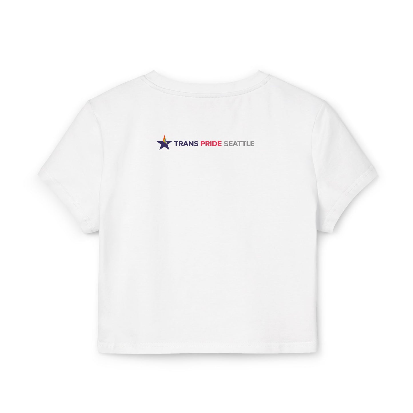 Trans Pride Pixel Heart Crop Tee