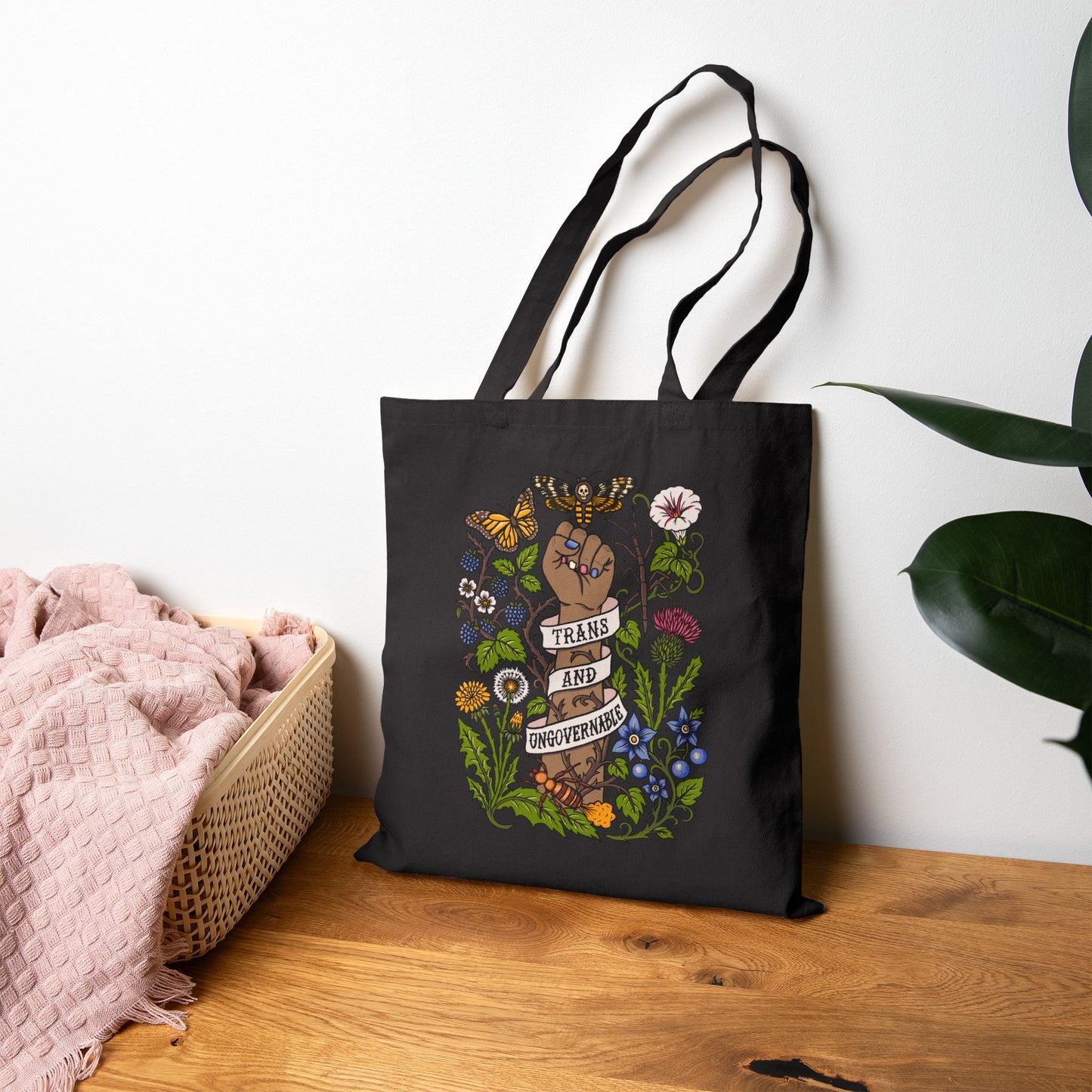Trans and Ungovernable Cotton Canvas Tote Bag