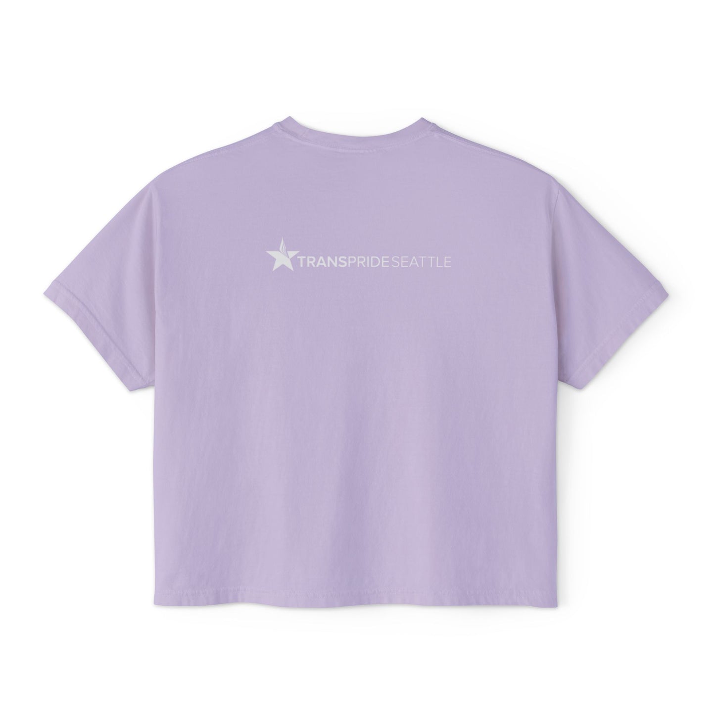 Trans = Pride Boxy Crop Tee