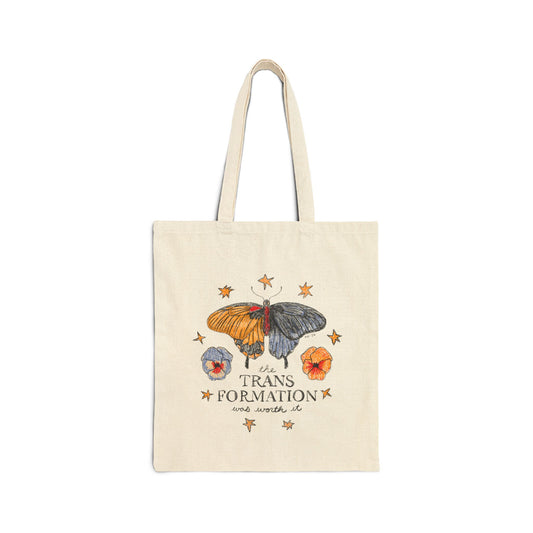 Transformation Cotton Canvas Tote Bag