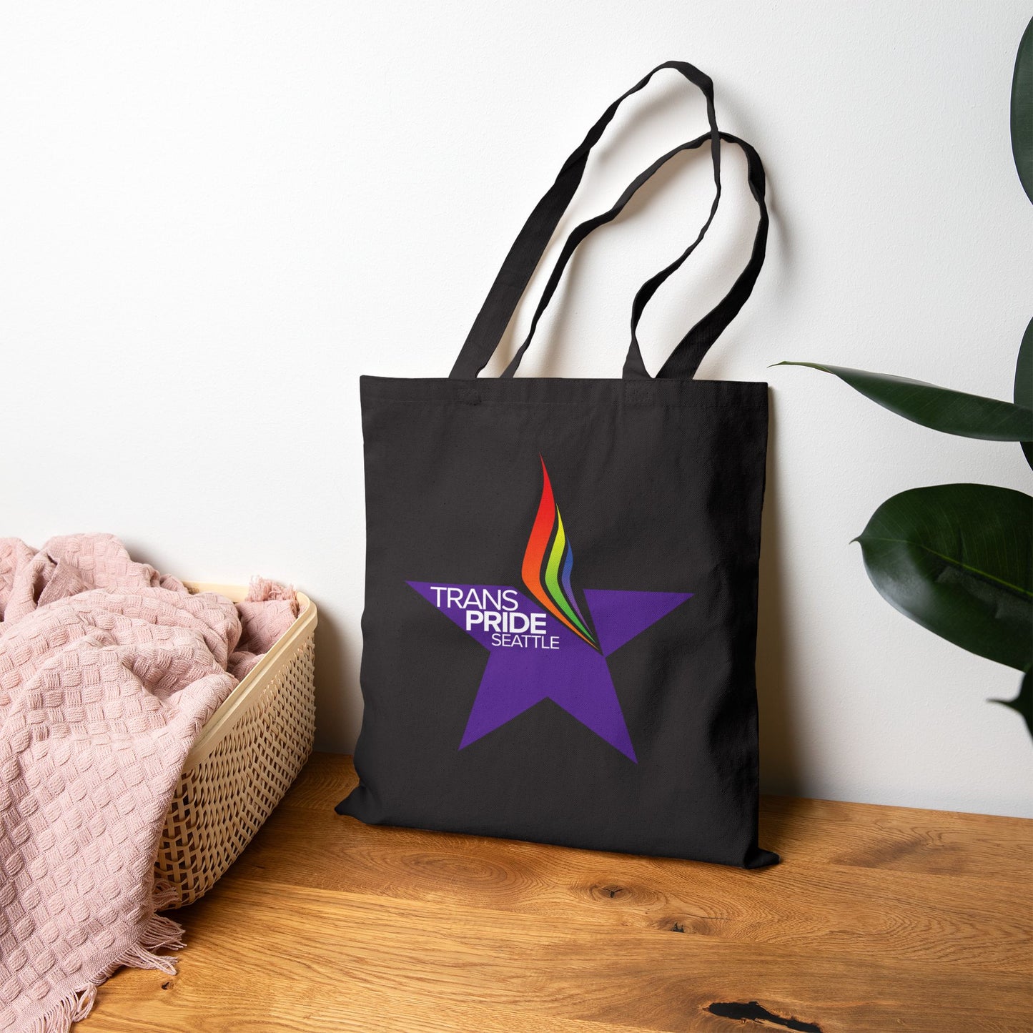 Trans Pride Cotton Canvas Tote Bag