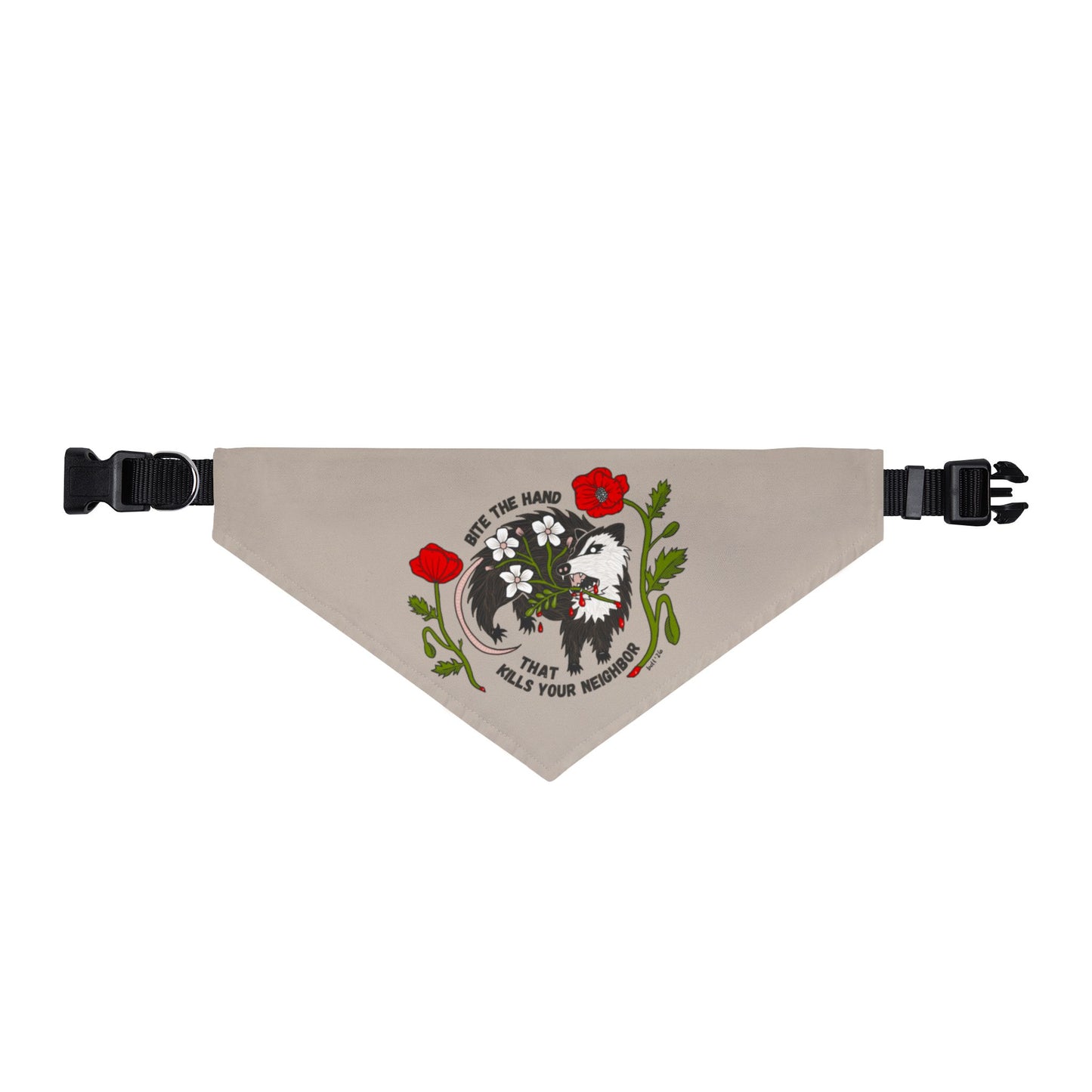 Bite the Hand Clip-On Pet Bandana