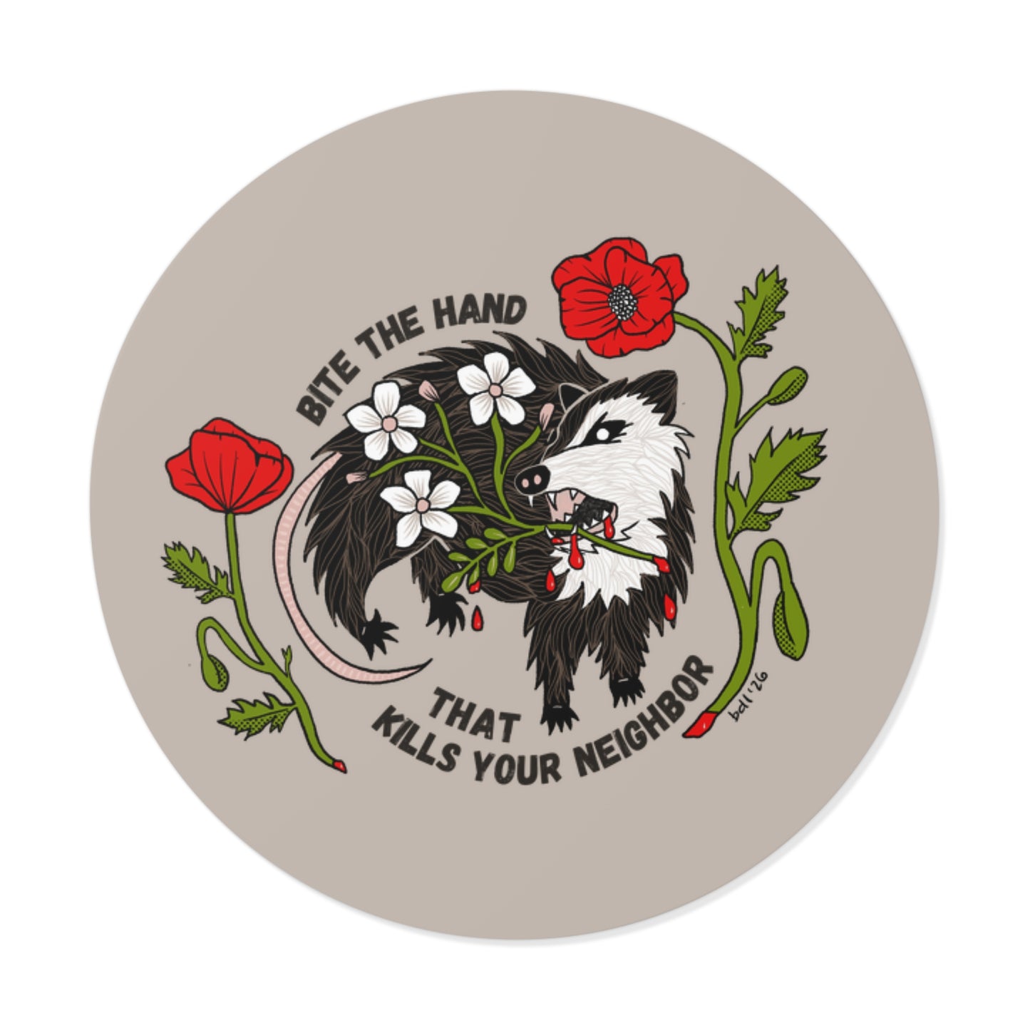 Bite the Hand Sticker