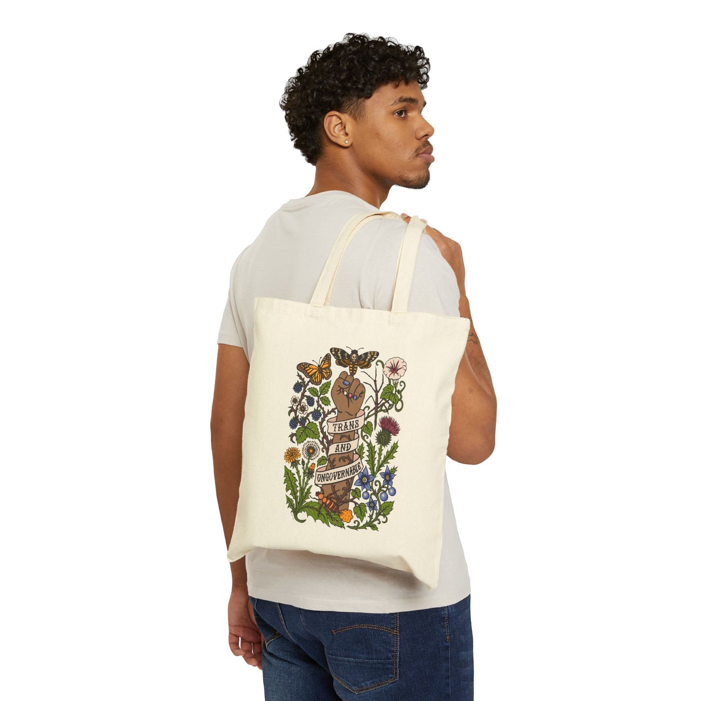 Trans and Ungovernable Cotton Canvas Tote Bag