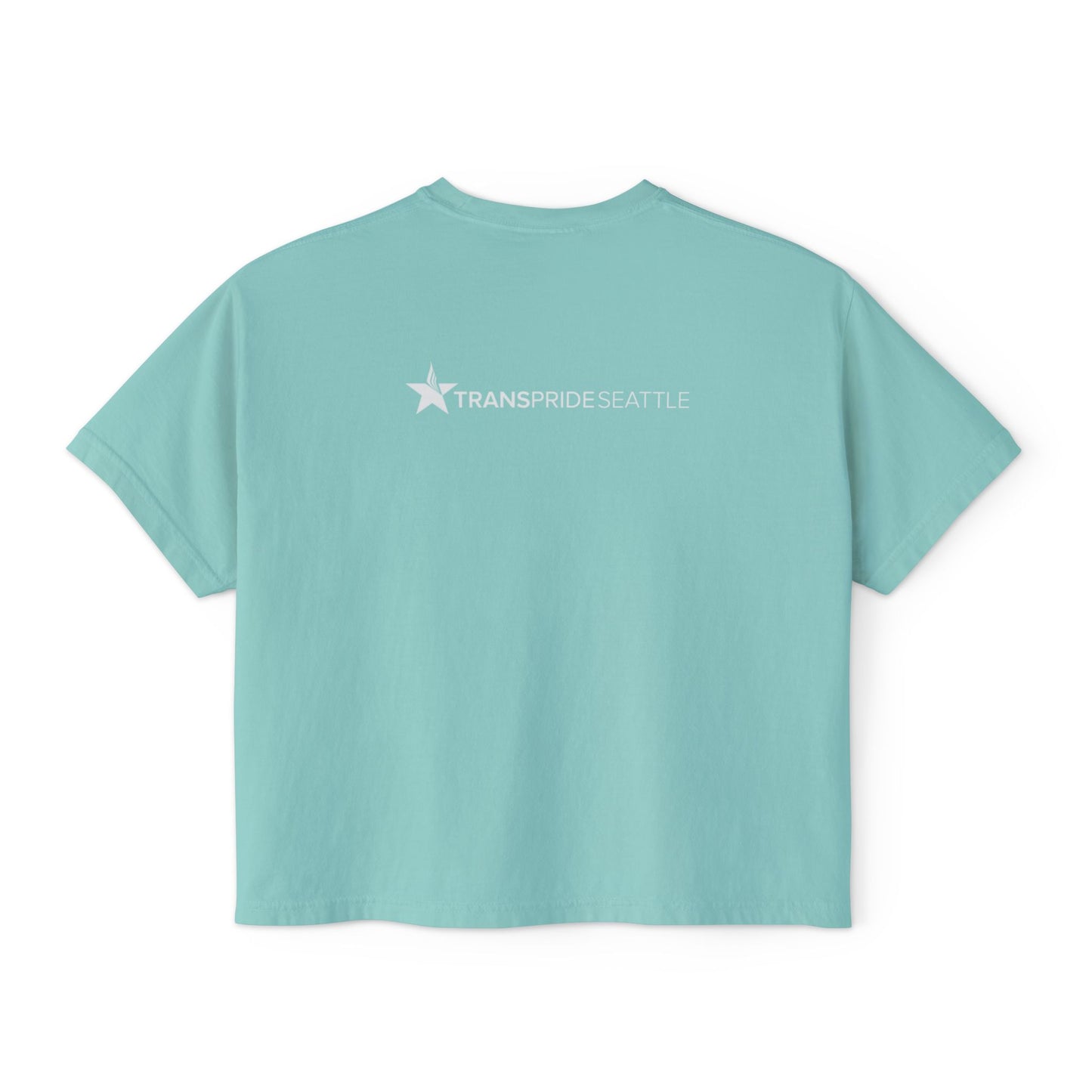 Trans = Pride Boxy Crop Tee