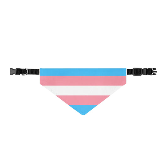 Trans Pride Clip-On Pet Bandana
