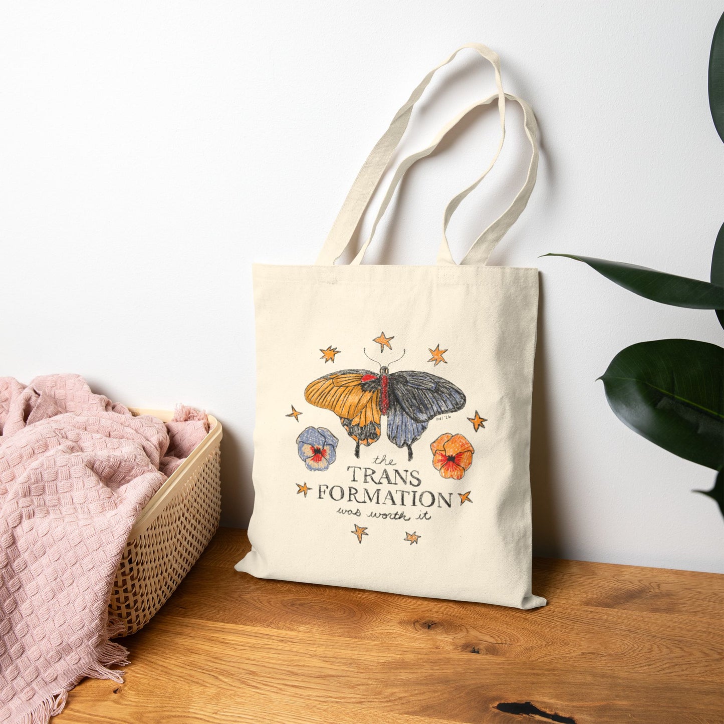 Transformation Cotton Canvas Tote Bag
