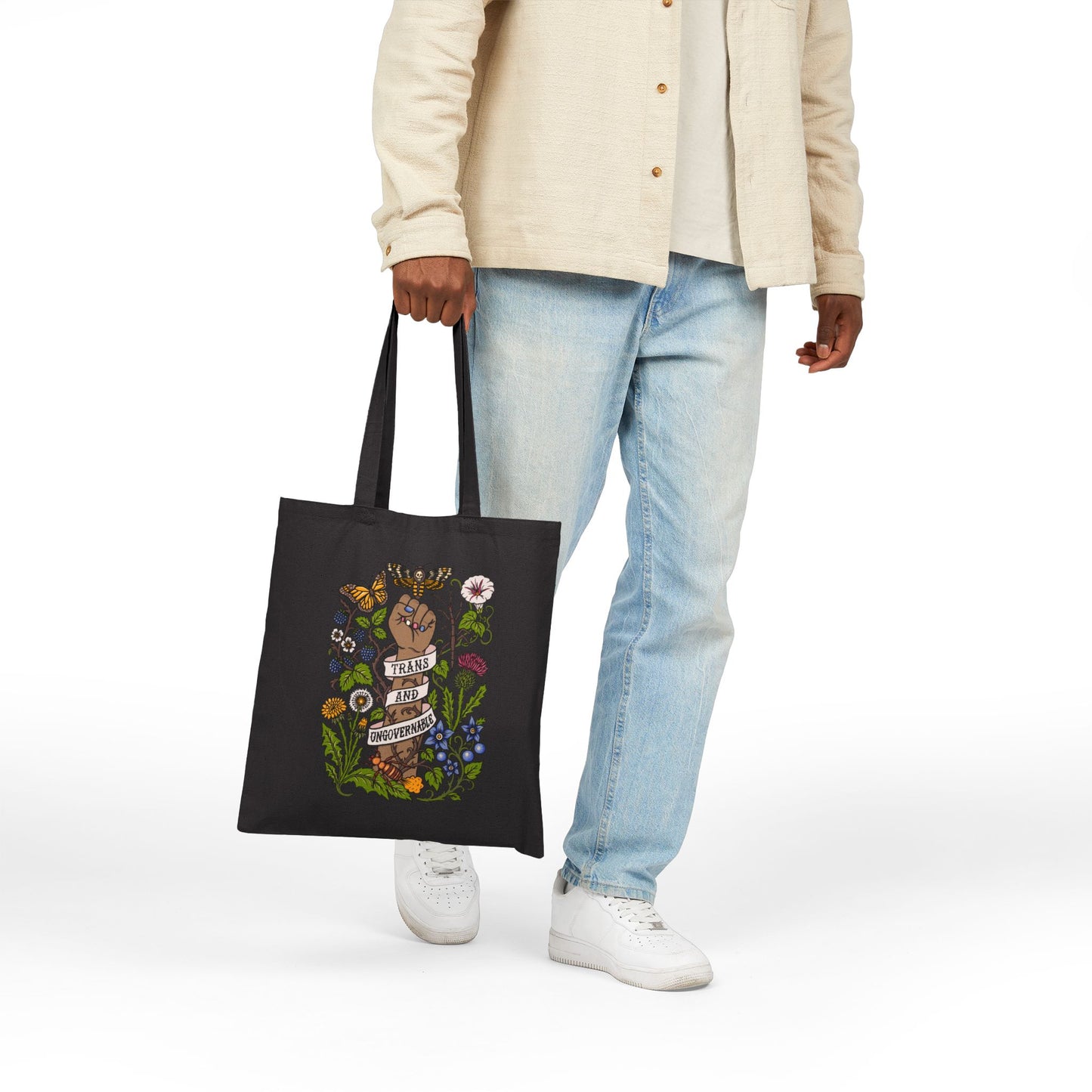 Trans and Ungovernable Cotton Canvas Tote Bag