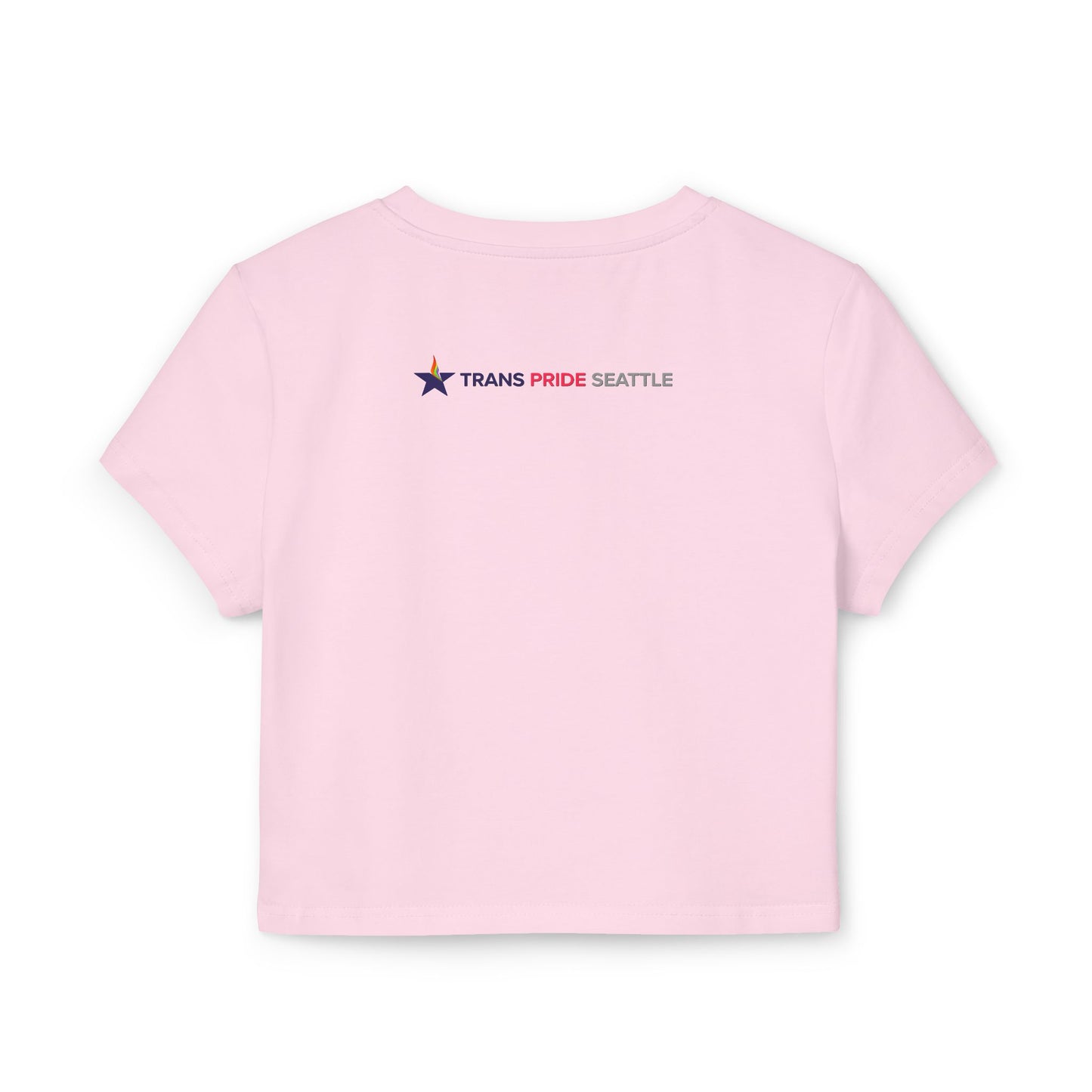 Trans Pride Pixel Heart Crop Tee