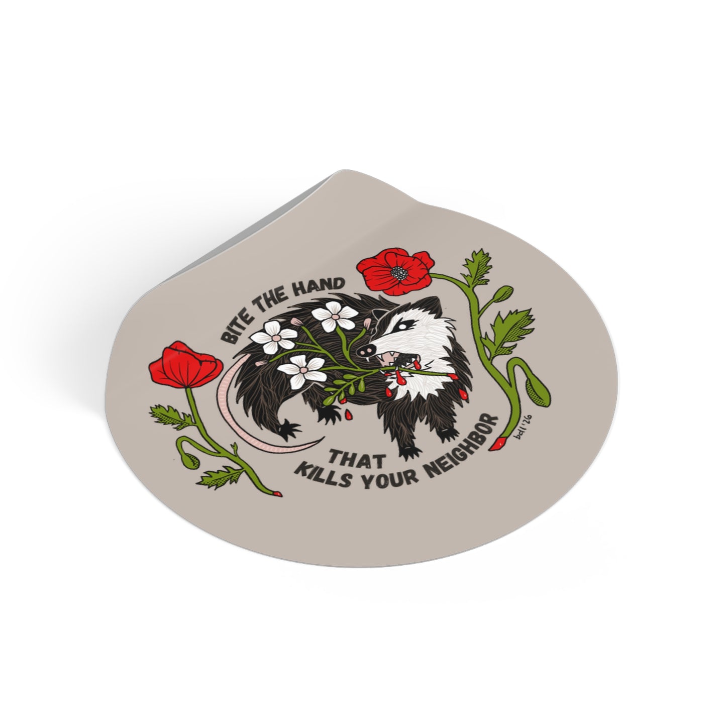 Bite the Hand Sticker