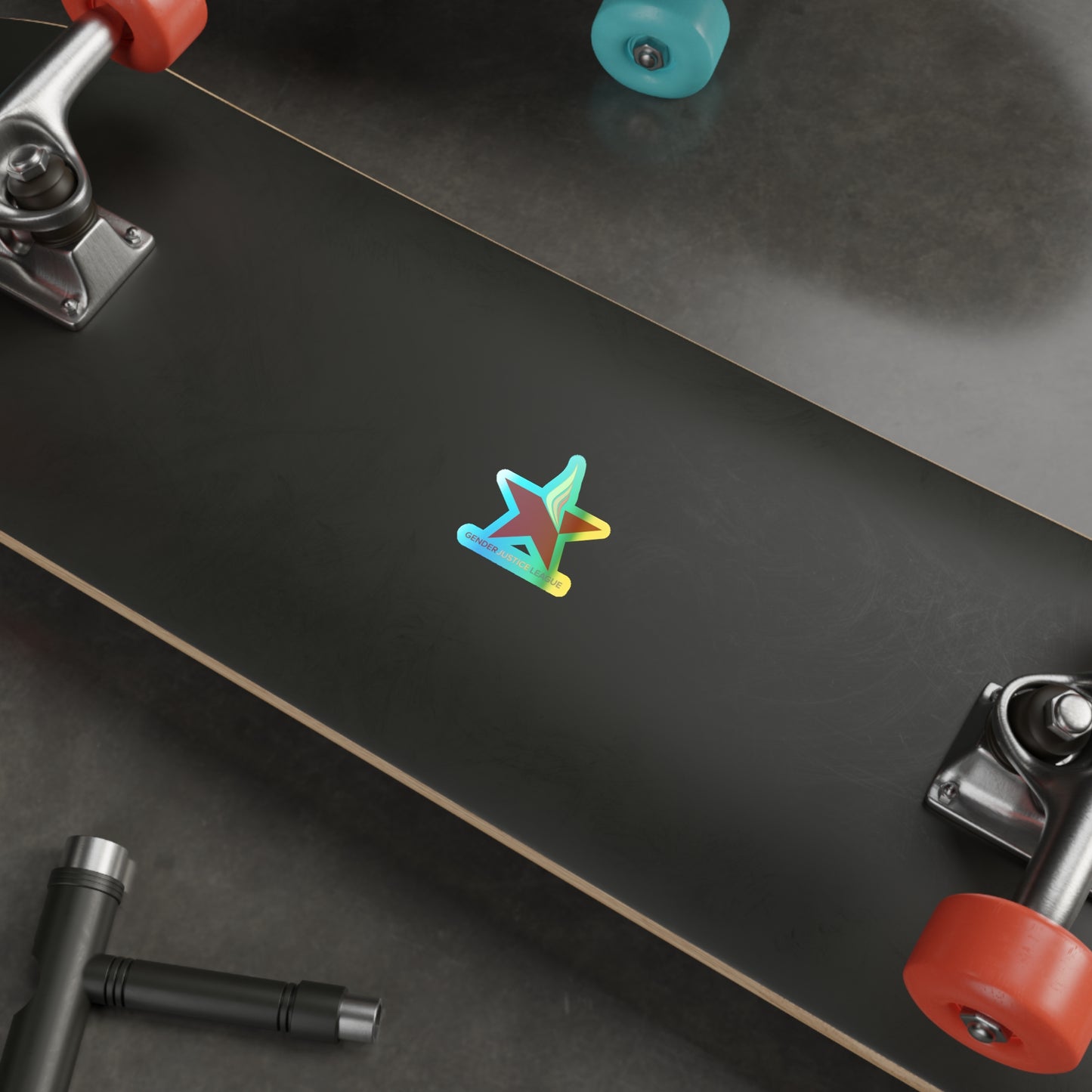 Gender Justice League Holographic Sticker