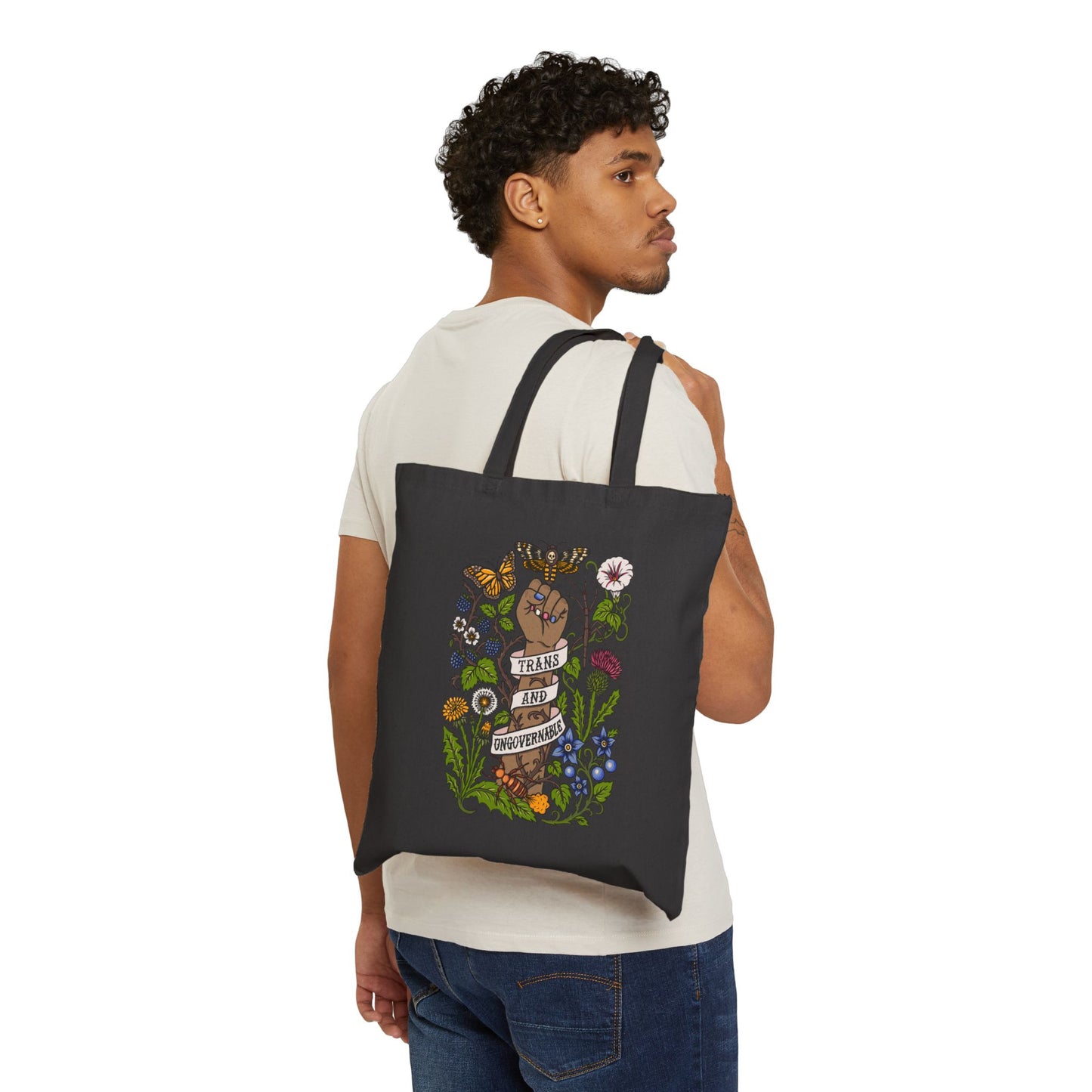 Trans and Ungovernable Cotton Canvas Tote Bag