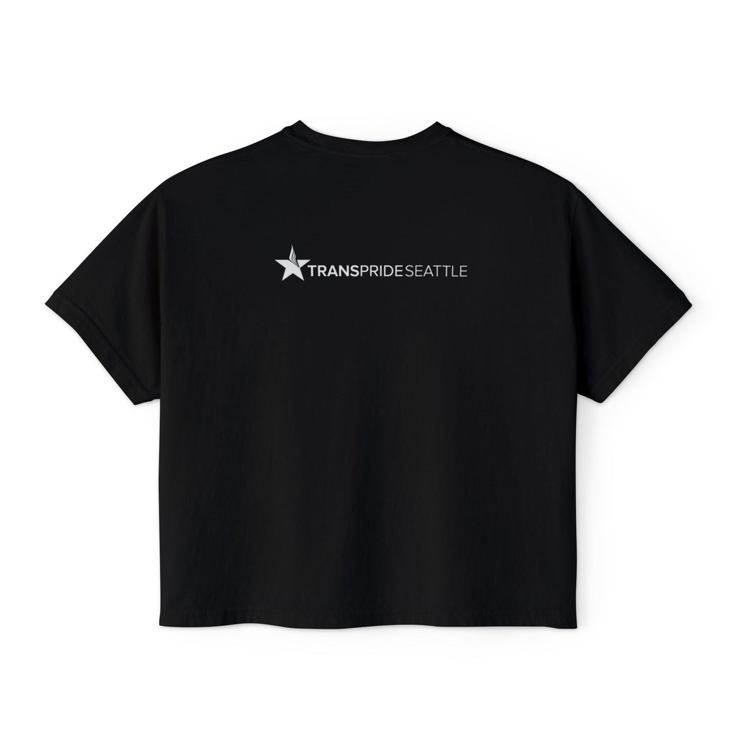 Trans = Pride Boxy Crop Tee