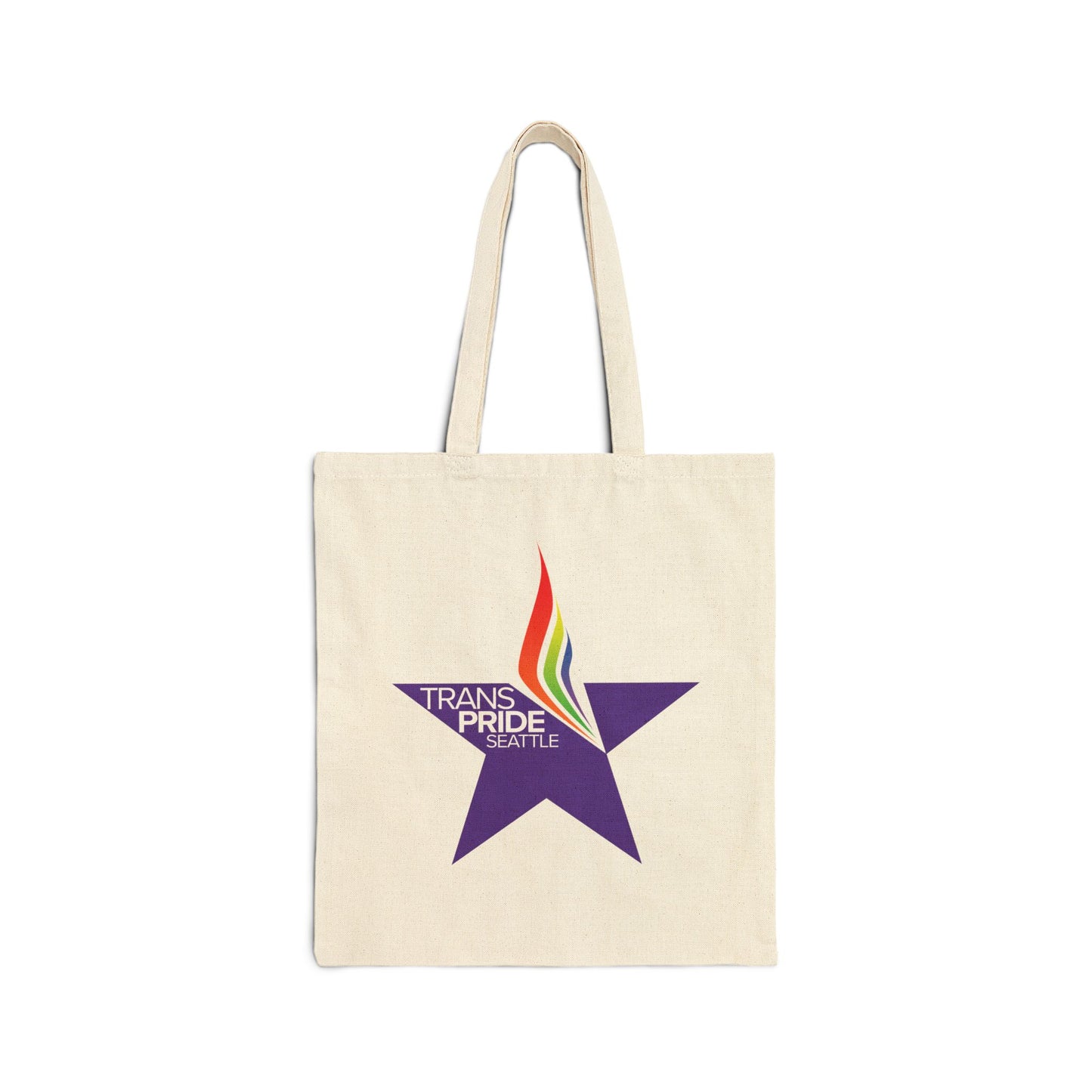 Trans Pride Cotton Canvas Tote Bag