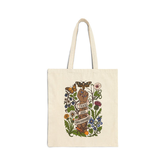 Trans and Ungovernable Cotton Canvas Tote Bag