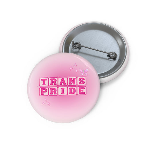 Trans Pride Pink Pixel Button