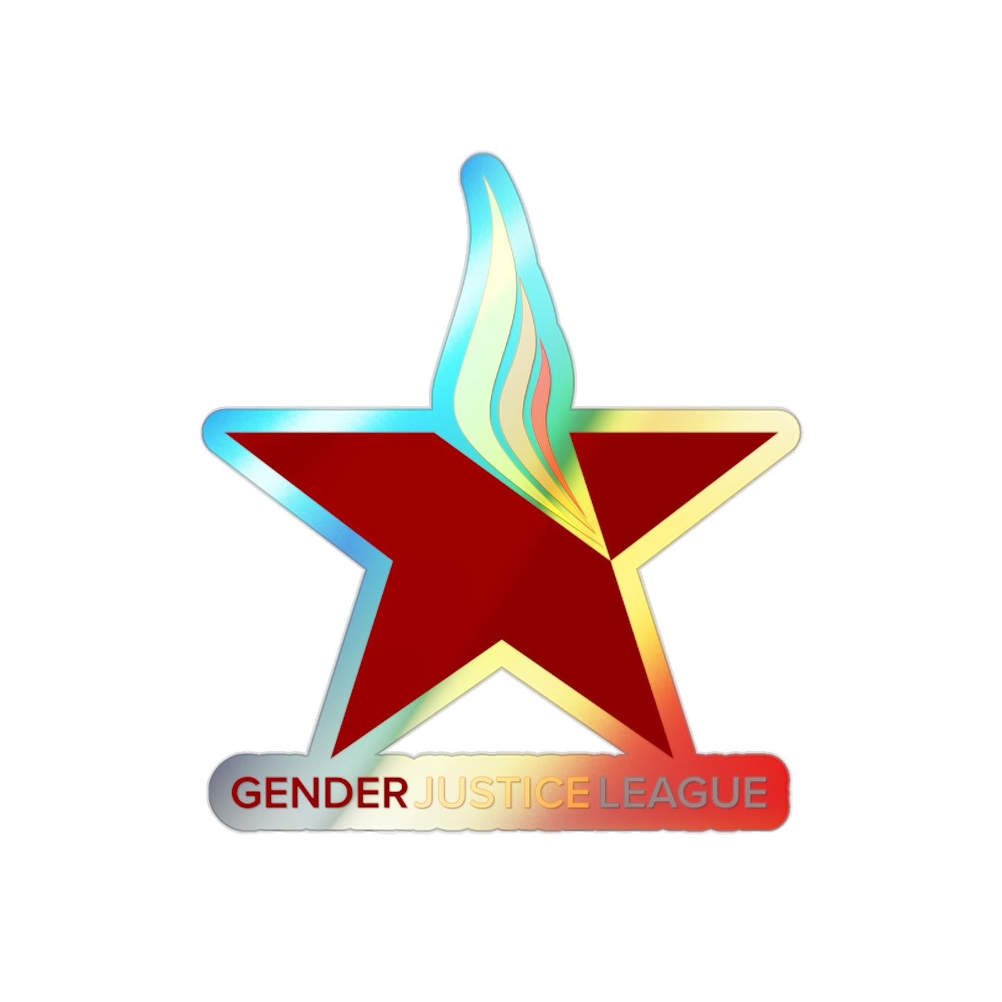 Gender Justice League Holographic Sticker