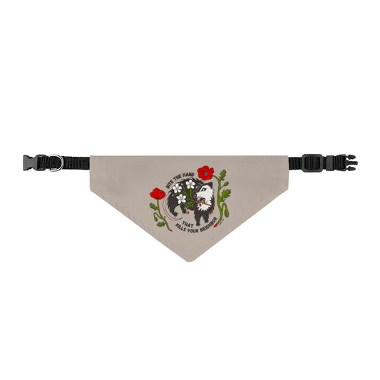 Bite the Hand Clip-On Pet Bandana