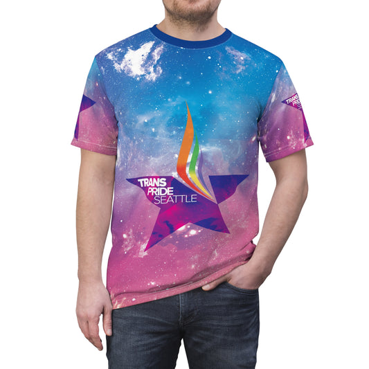 Unisex Rainbow Trans Pride Seattle Tee - Celebrate Love and Identity, Perfect for Trans Events, Festivals, and Comfortable Casual Wear