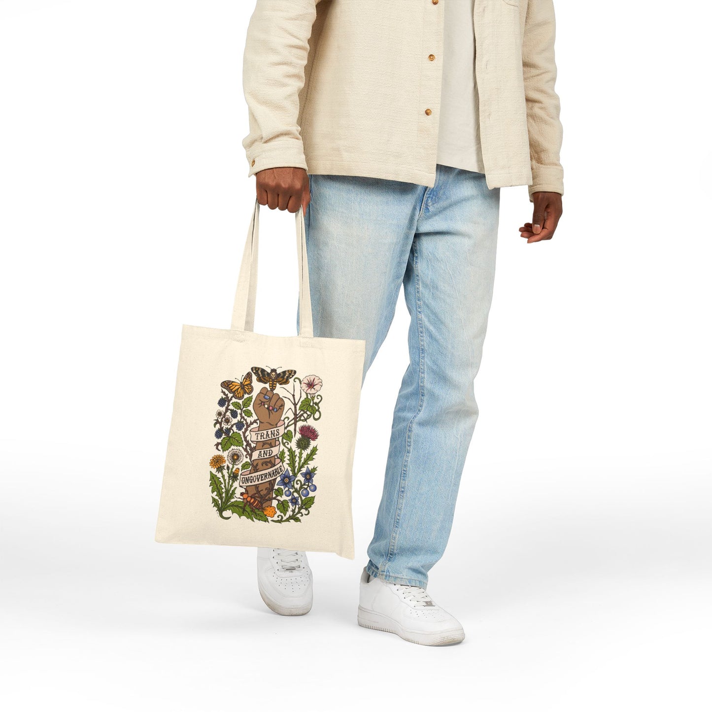 Trans and Ungovernable Cotton Canvas Tote Bag