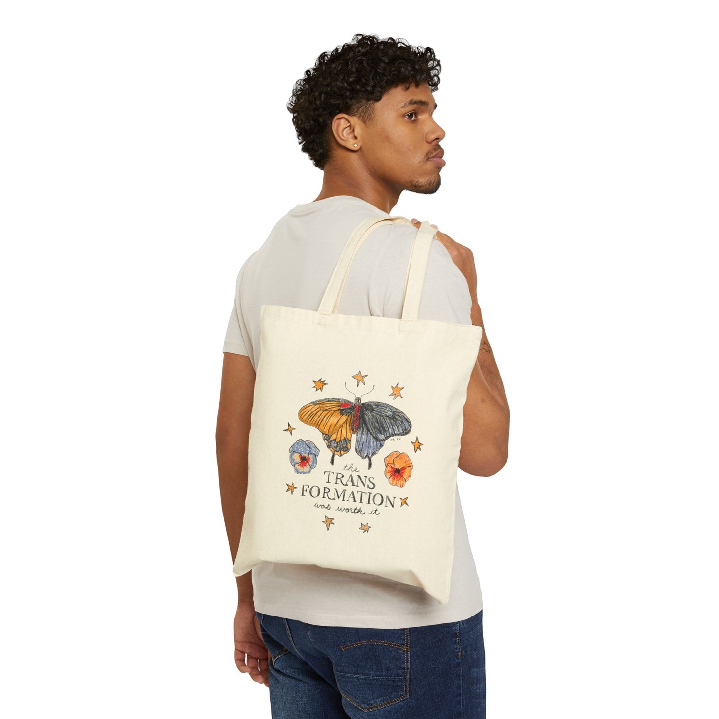 Transformation Cotton Canvas Tote Bag