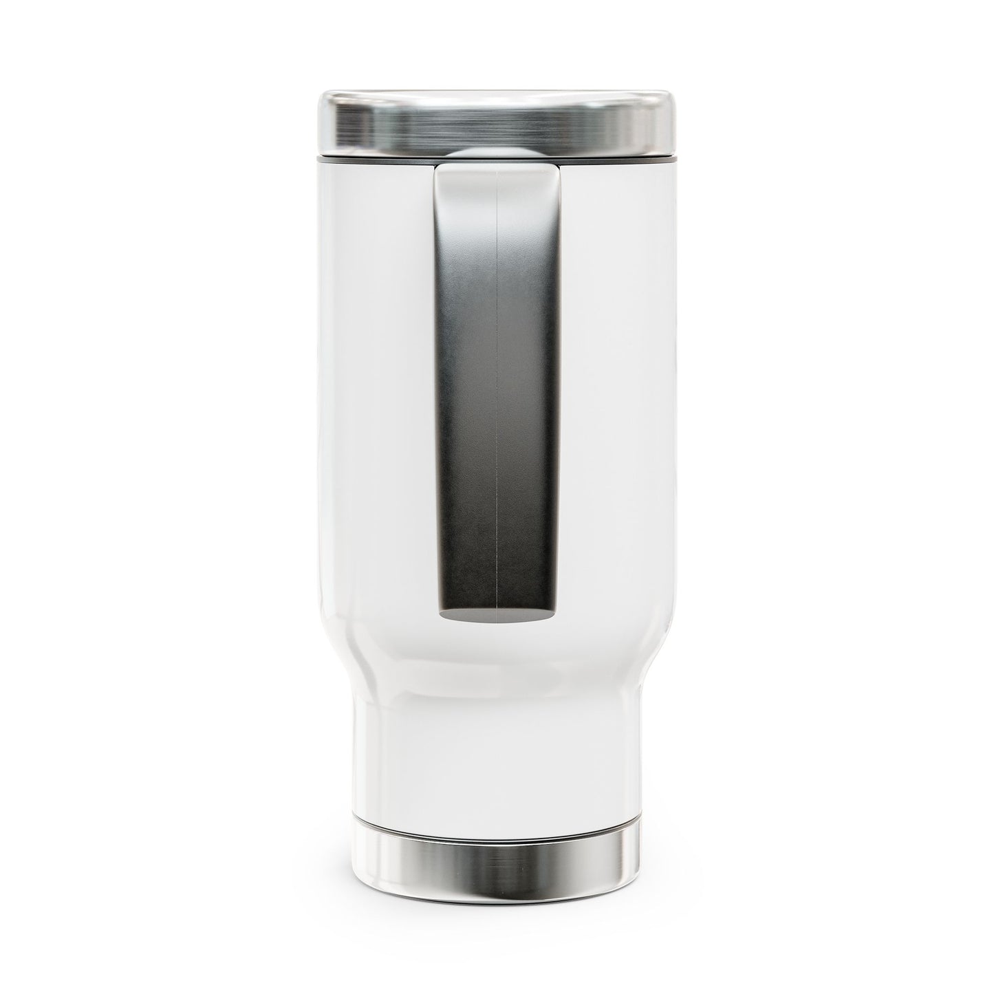 Trans Pride Stainless Steel Travel Mug with Handle (14 oz, Insulated)