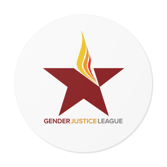 Gender Justice League Round Vinyl Sticker