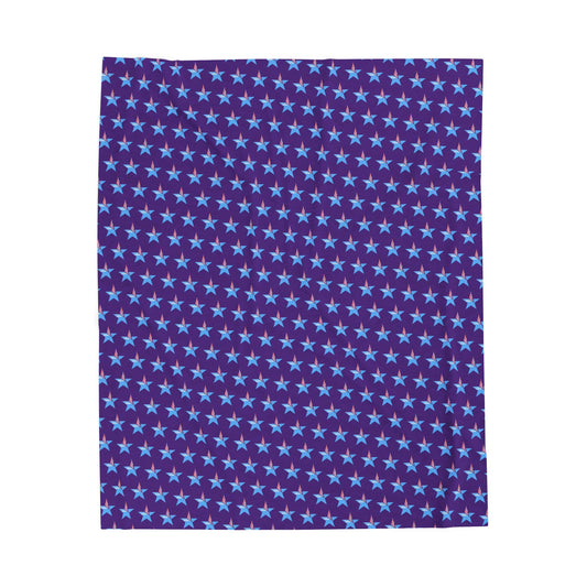Trans Starry Night Velveteen Plush Blanket