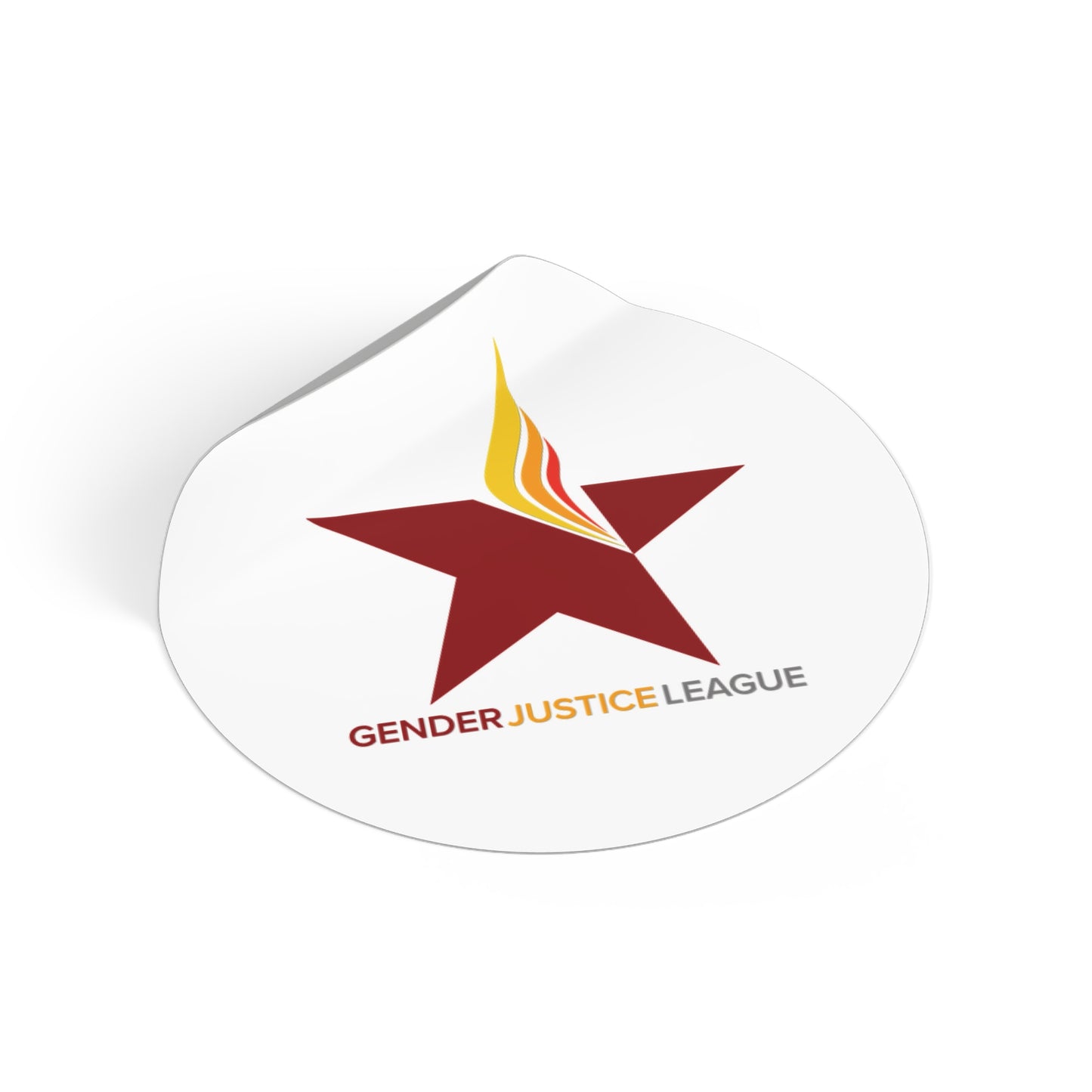 Gender Justice League Round Vinyl Sticker